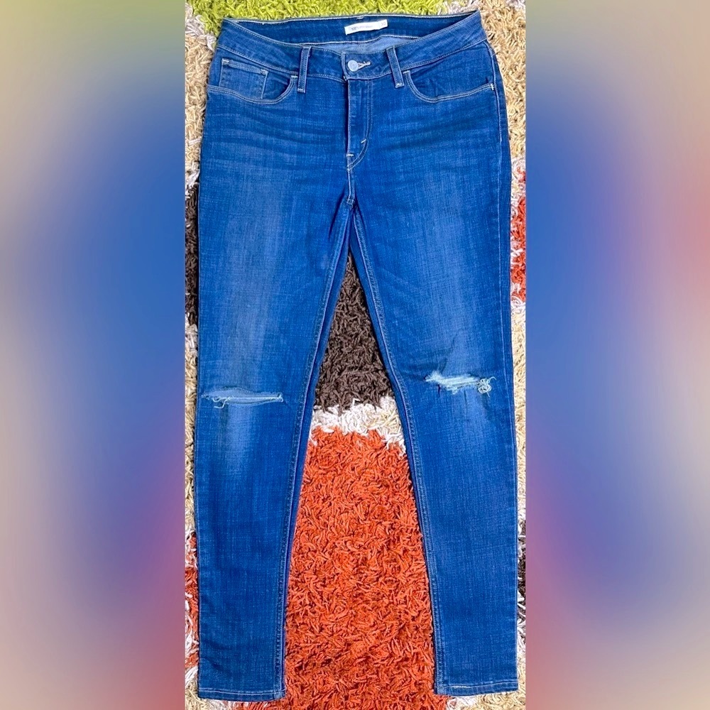 Levis 535 Mid Rise Super Skinny Jeans 30